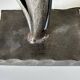 Vintage 60s metal brutalist lamp
