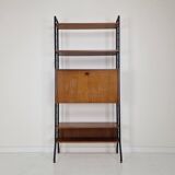 Italian Free Standing Teak Shelving Unit, 1950's