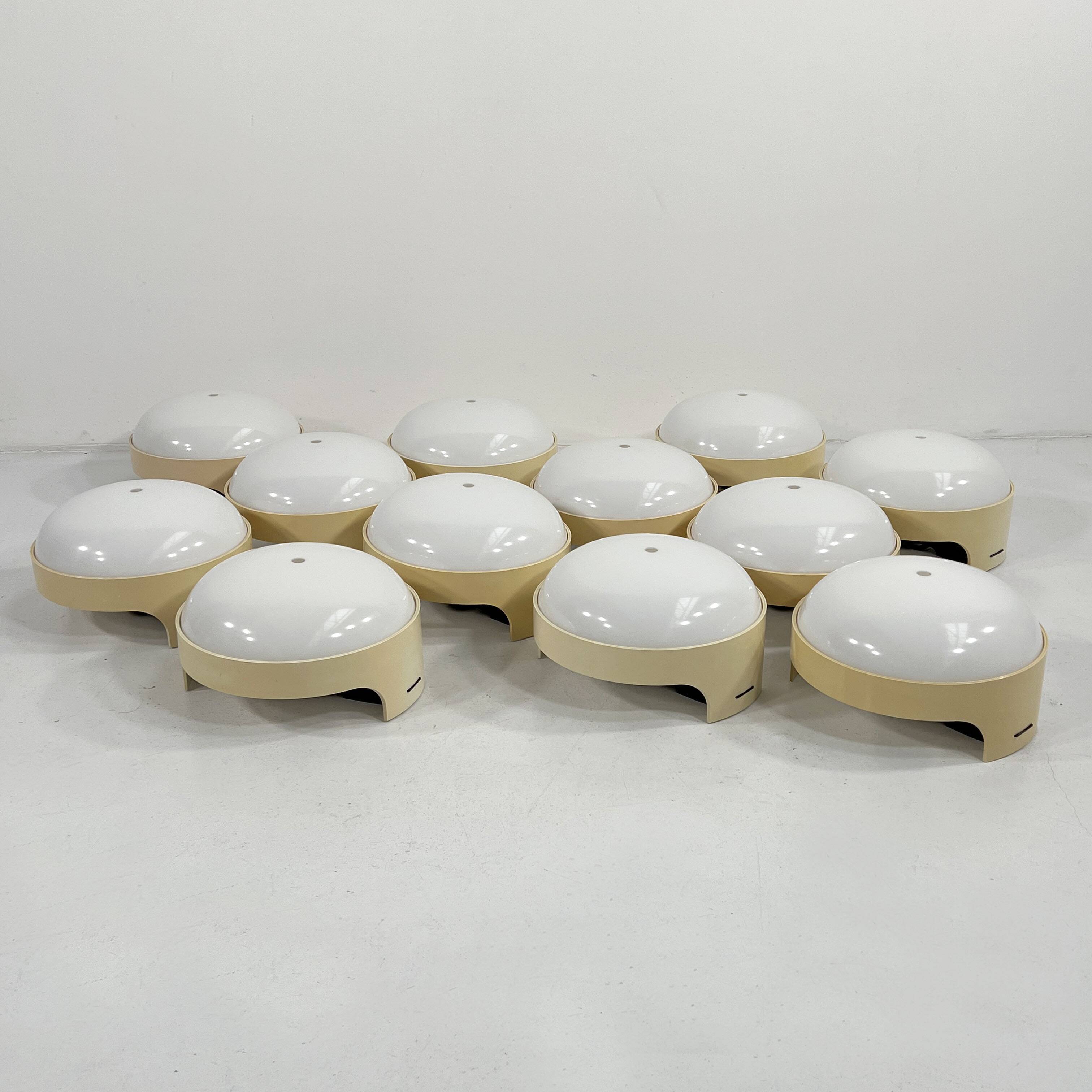 Pair of Quattro KD 4335 wall lights by Joe Colombo for Kartell, 1960