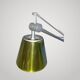 Philippe Starck Archimoon K lamp for Flos 1998 with yellow shade.