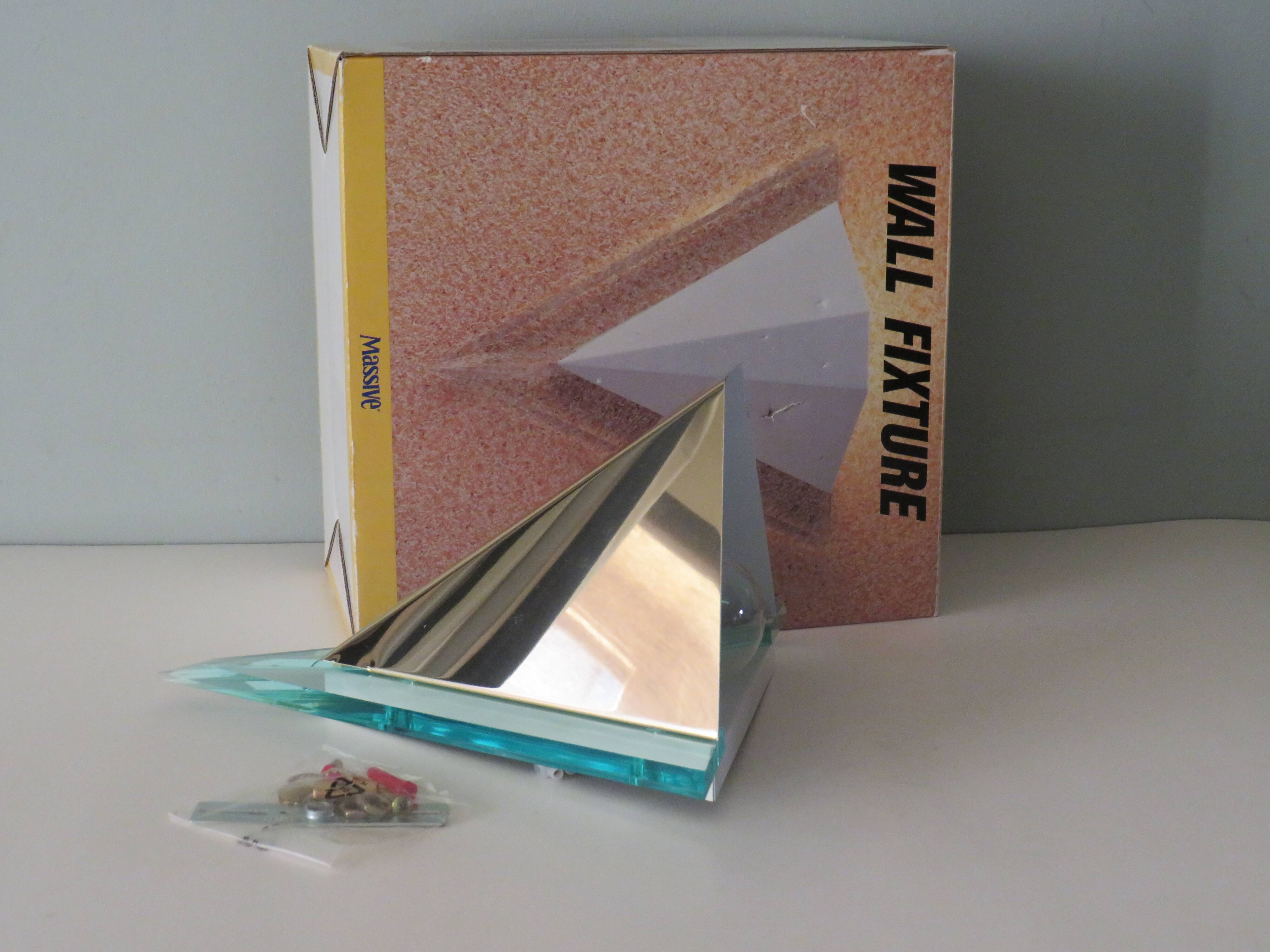 Hollywood Regency wall lamp by Massive Belgium 1980