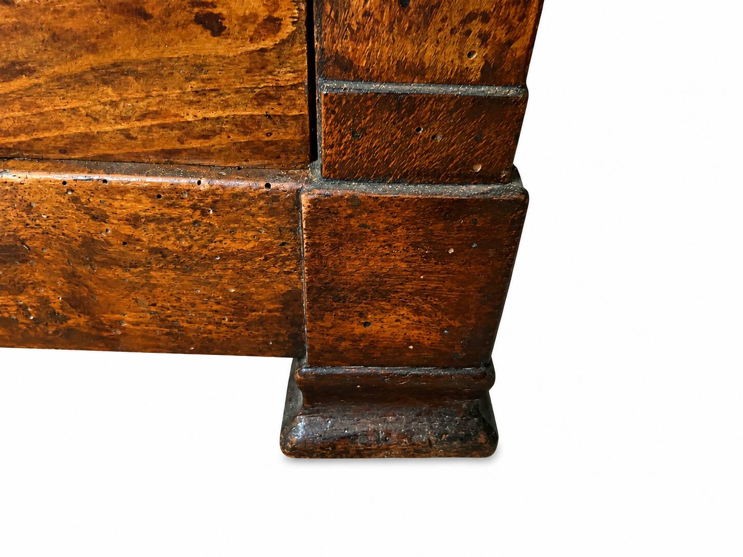 Commode de campagne ancienne en bois massif – XIXᵉ siècle – 3 tiroirs