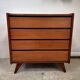Chest of drawers vintage foot compass 1950