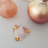 Pink and gold ashtray