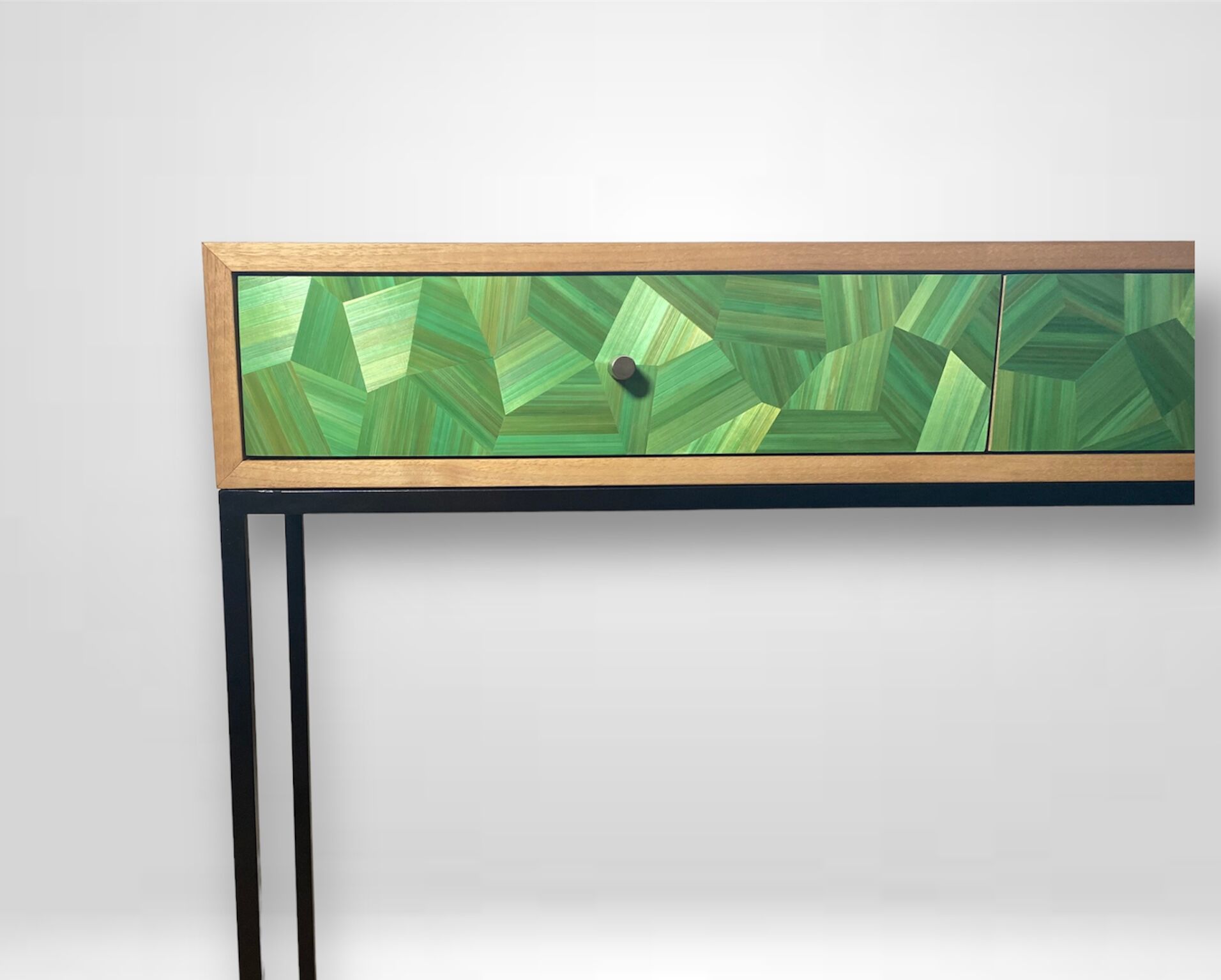 Console Straw marquetry scales