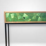 Console Straw marquetry scales