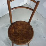 Chaise assise ronde sérigraphiée Fischel