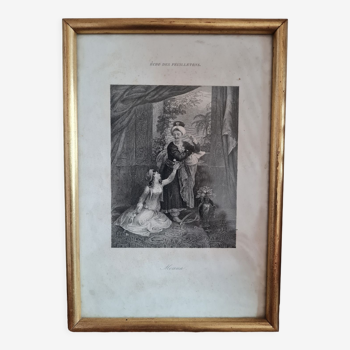 Antique framed engraving