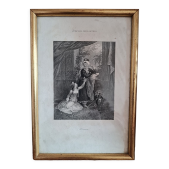 Antique framed engraving