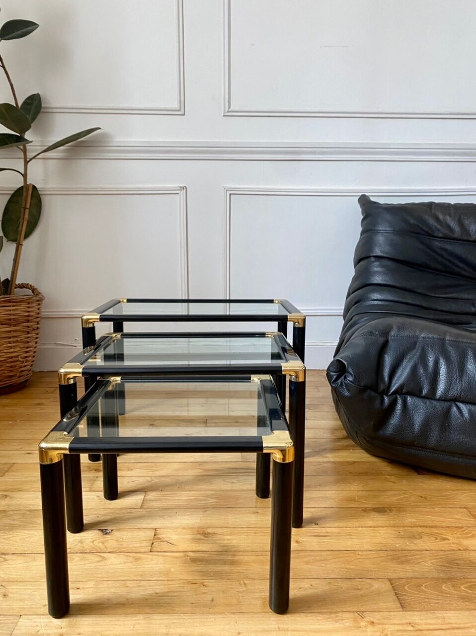 Pull-out coffee tables from the 70s