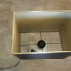 Vintage black white table lamp