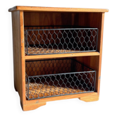 Wooden and metal drawer box from the 80s