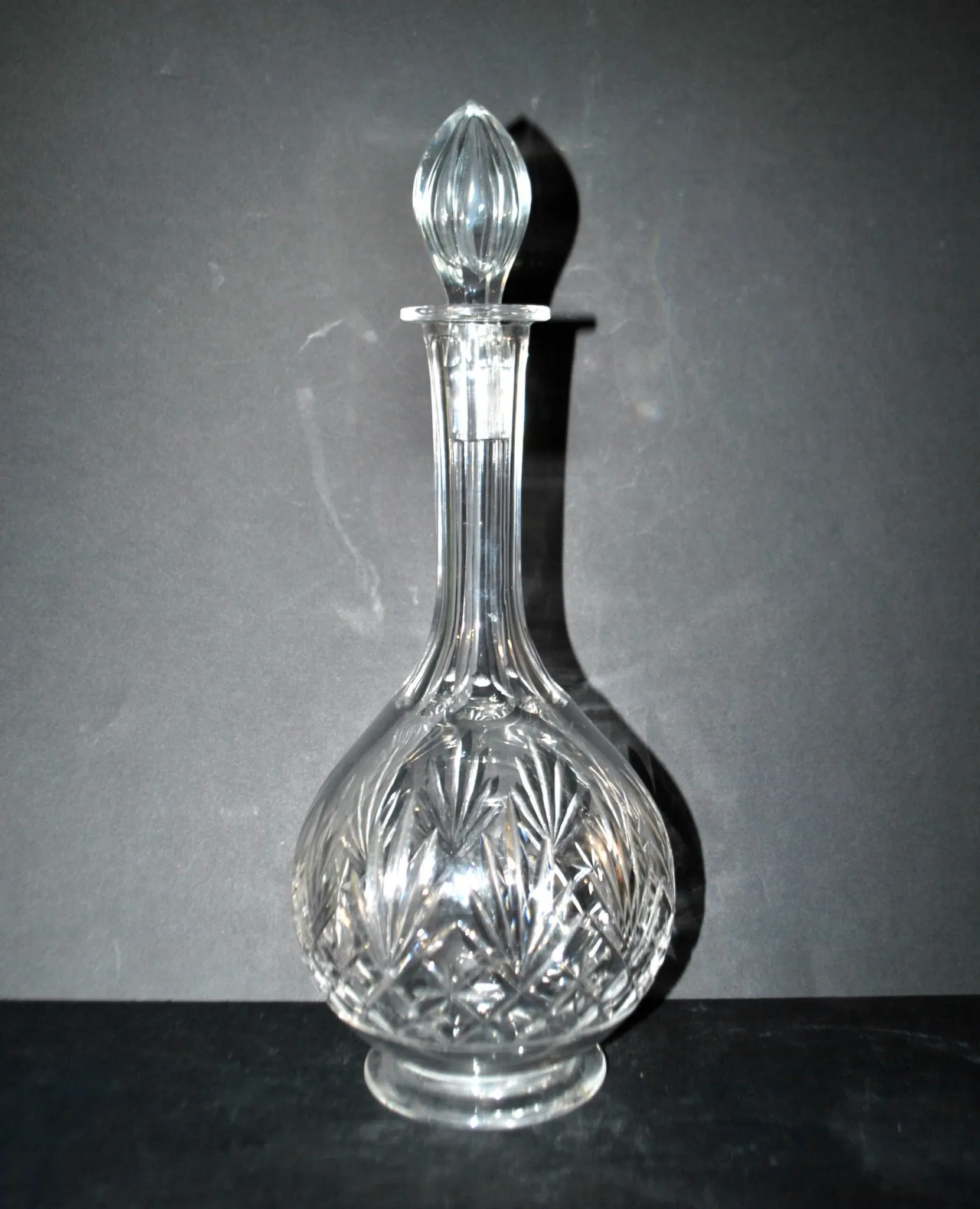Cut crystal wine carafe Saint-Louis model VIC Massenet 1930 H34cm