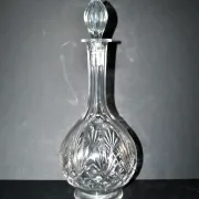 Cut crystal wine carafe Saint-Louis model VIC Massenet 1930 H34cm