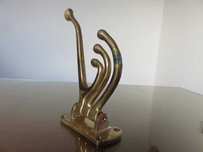 Coatrack swivel brass 70s