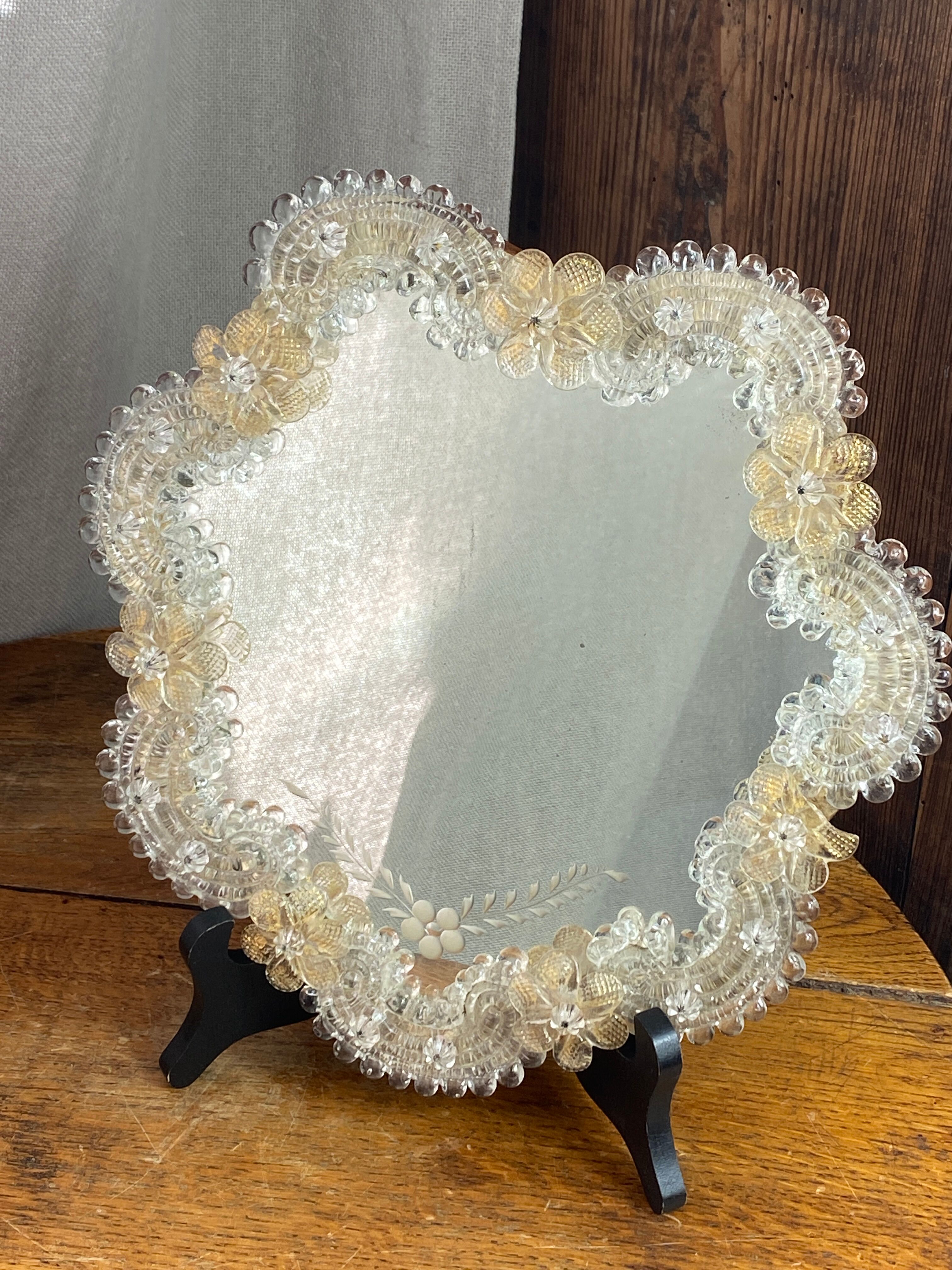Venetian mirror made of Murano glass