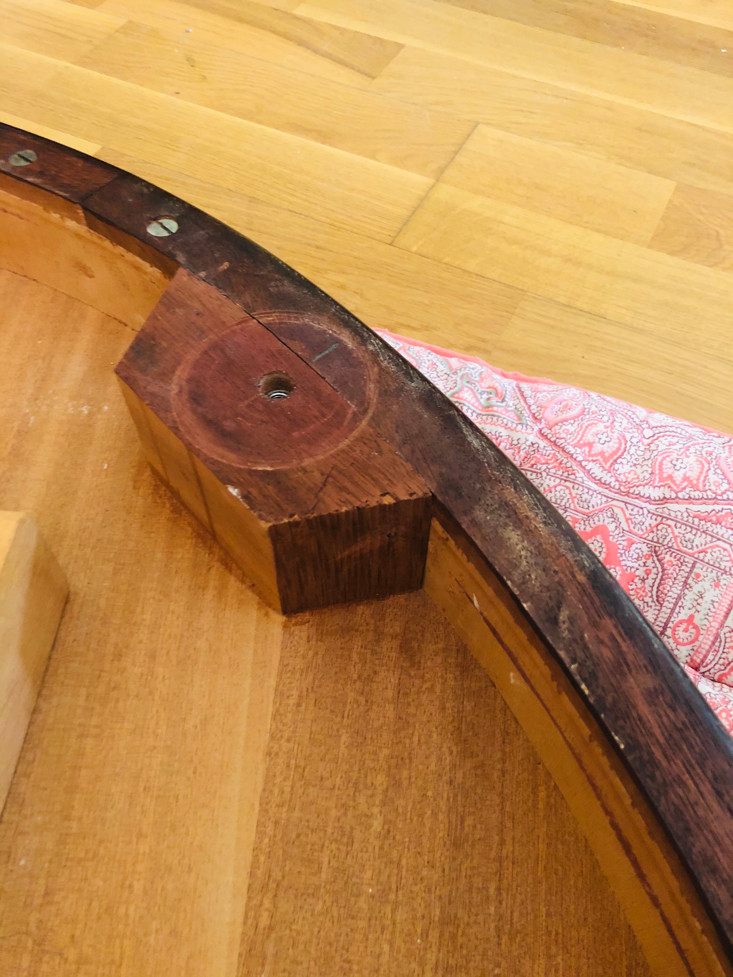 Louis XVI mahogany style dining table