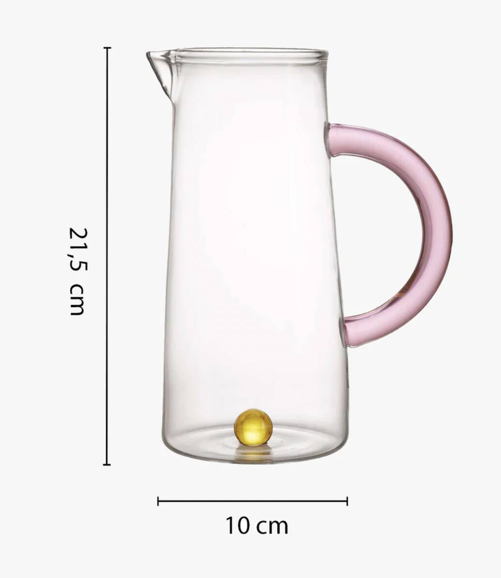 Carafe Rose et Jaune
