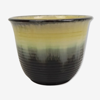 Cache-pot en céramique gris jaune et vert 18 cm X 235 cm – Germany