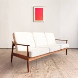 Canapé 3 places Arne Vodder modèle FD164 pour France & Son, Danemark