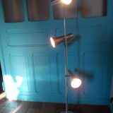 Lampadaire des années 70 en alu brossé