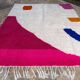 Colorful wool rug size 200 x 300 cm
