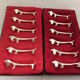 12 silver metal knife holders