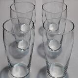 Set of 6 thin glasses of 13.8cm high