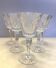 6 Cut crystal water glasses