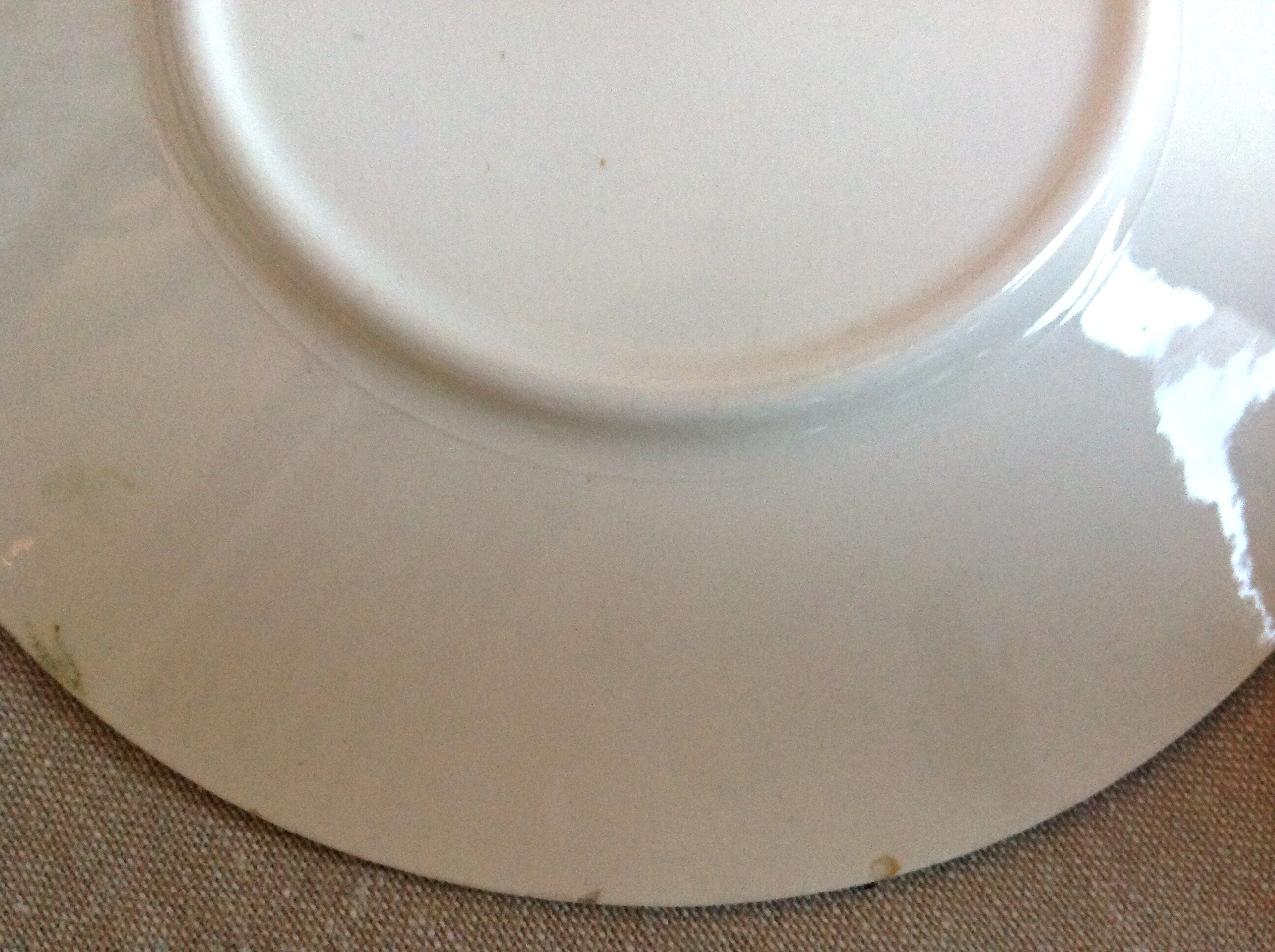Cups and saucers polychrome Sarreguemines decoration Feria, vintage 30s-50s