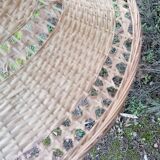 suspension en rotin vintage