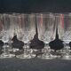 8 antique baccarat crystal wine glasses cut engraved 10742