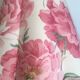 Bronze lamp, lampshade fabric stripe and cable vintage switch