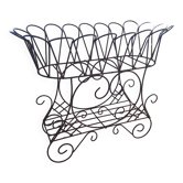 Antique iron plant stand