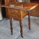 Old bedside table with drop flaps furniture louis xvi style/19th century