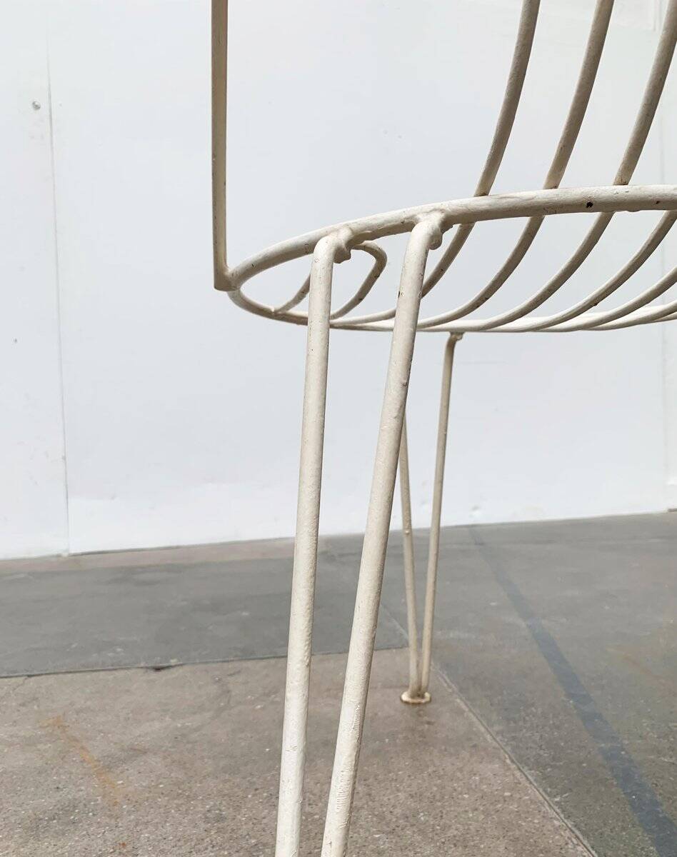 Set of 2 mid-century German metal garden chairs by Mauser Werke Waldeck