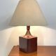 Large ceramic lamp, signed and dated 1979.