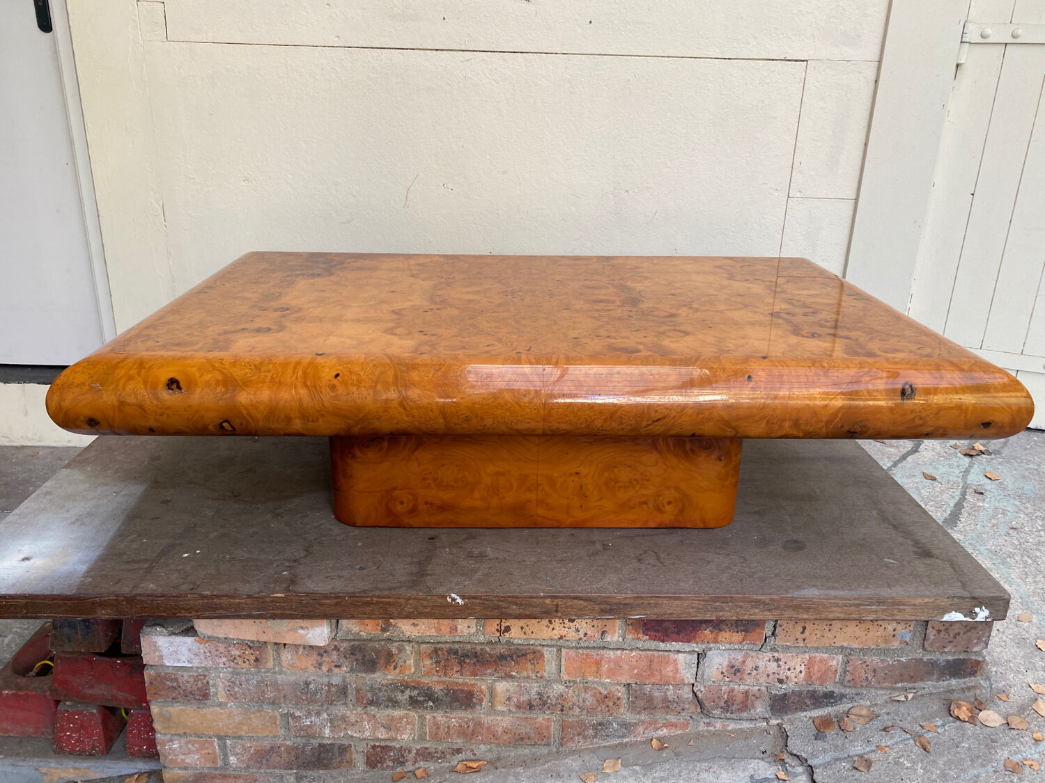 Table basse vintage orme