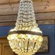 Balloon chandelier with pendants, early 20th century
