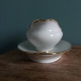 Betoule and Legrand Limoges porcelain sauceboat