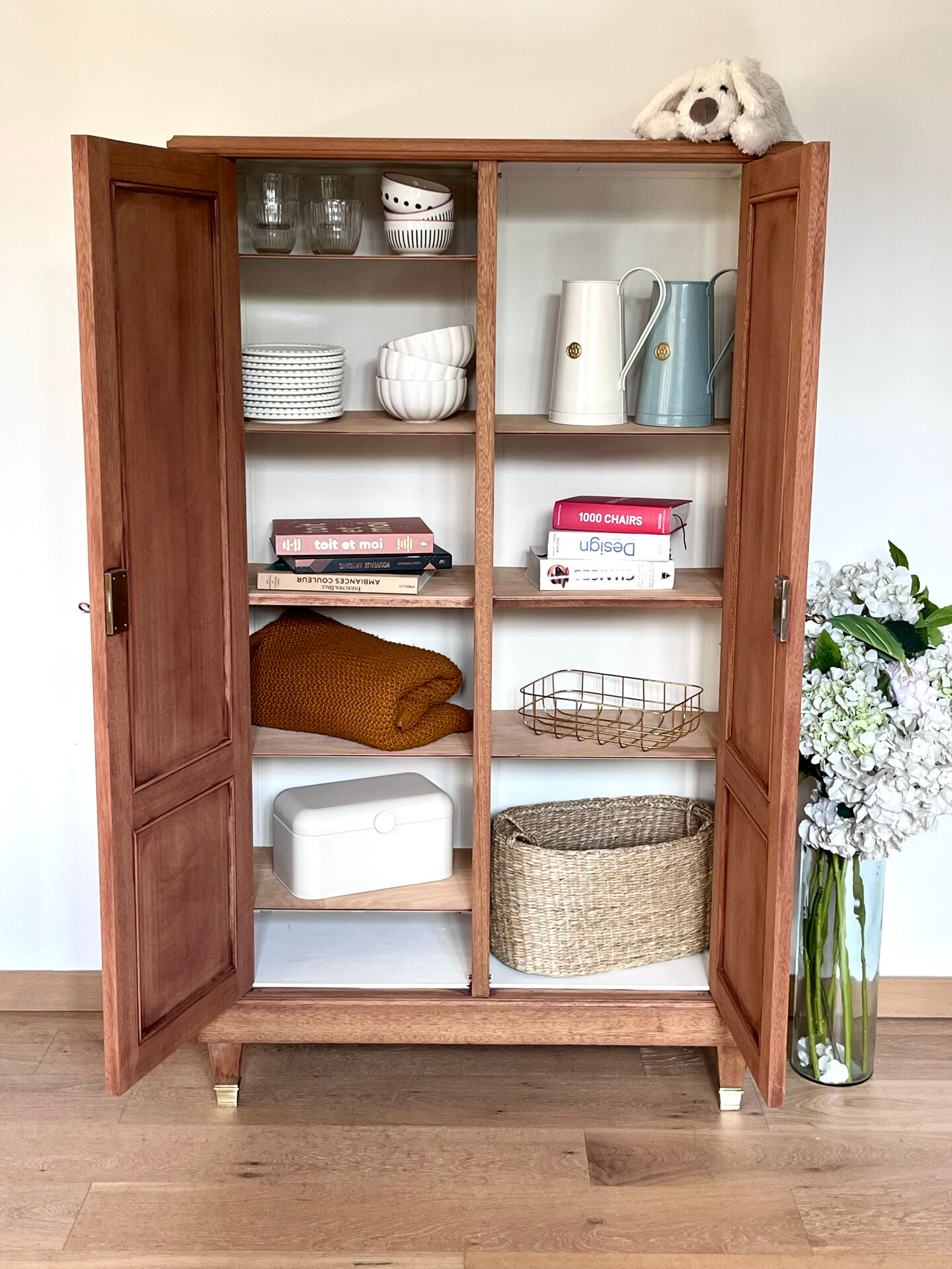 Armoire bibliothèque vintage