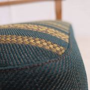 1970s, Scandinavian lounge chair, green furniture wool, solid oak wood.