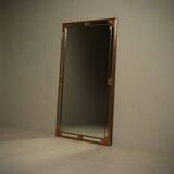 Large Revival Mirror in Gilded Resin by Deknudt Belgium 1980s