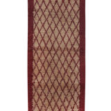 Vintage organic woon brown angora mohair tulu rug runner 2.8 x 6.8 ft