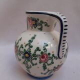 Vase in earthenware floral decoration
