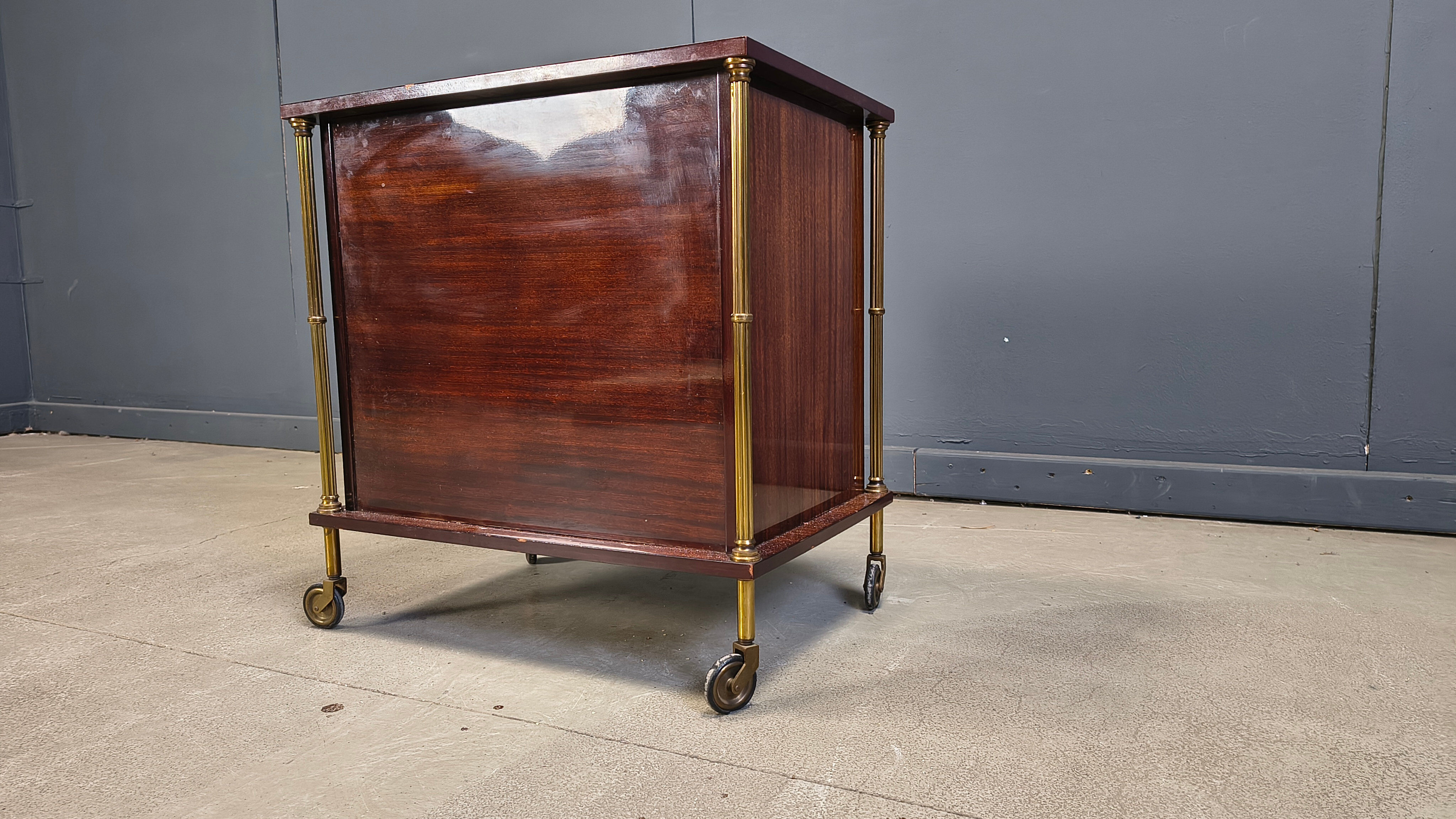 Mid-century modern French bar cabinet, 1960s