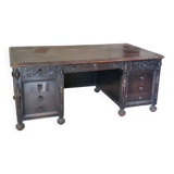 Important antique American desk in carved wood – circa 1900 –