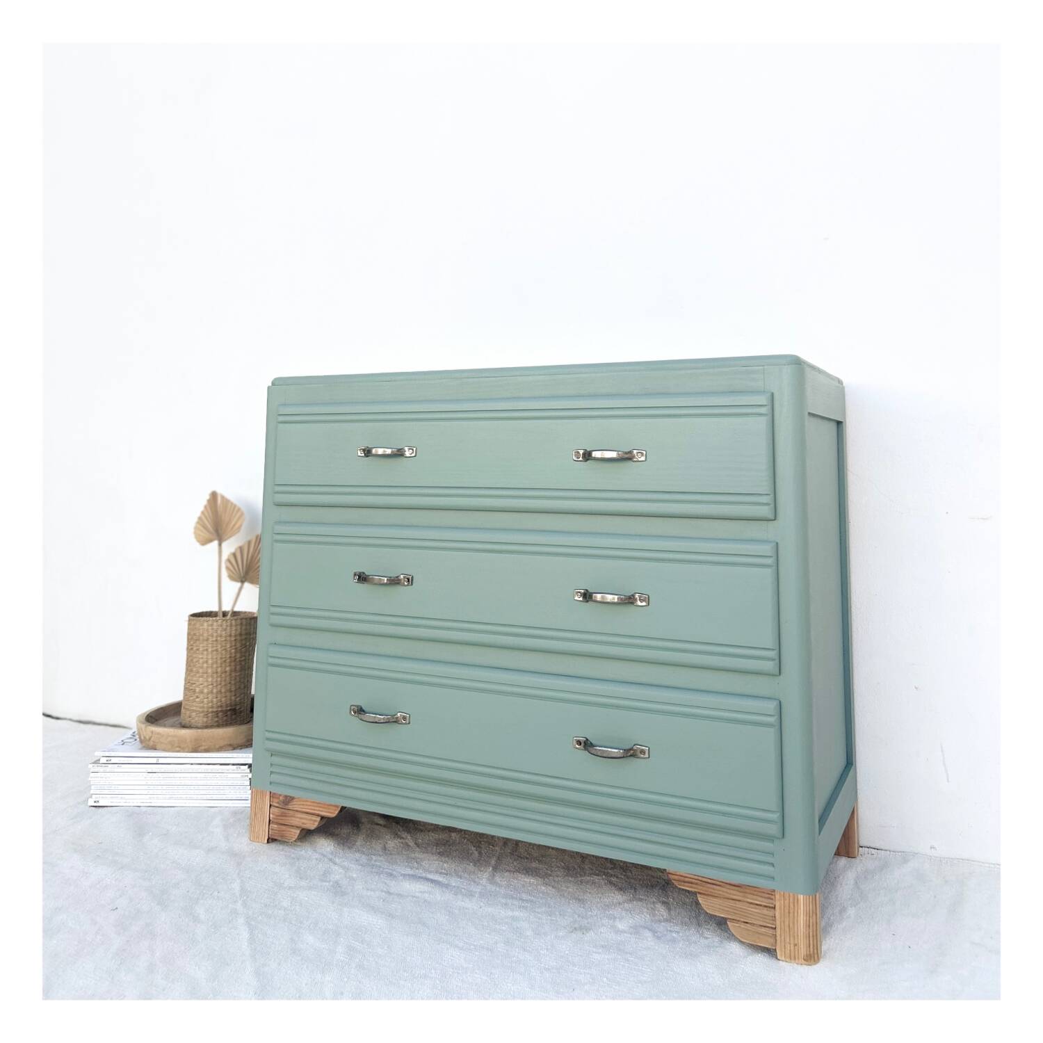 Commode vintage rénovée
