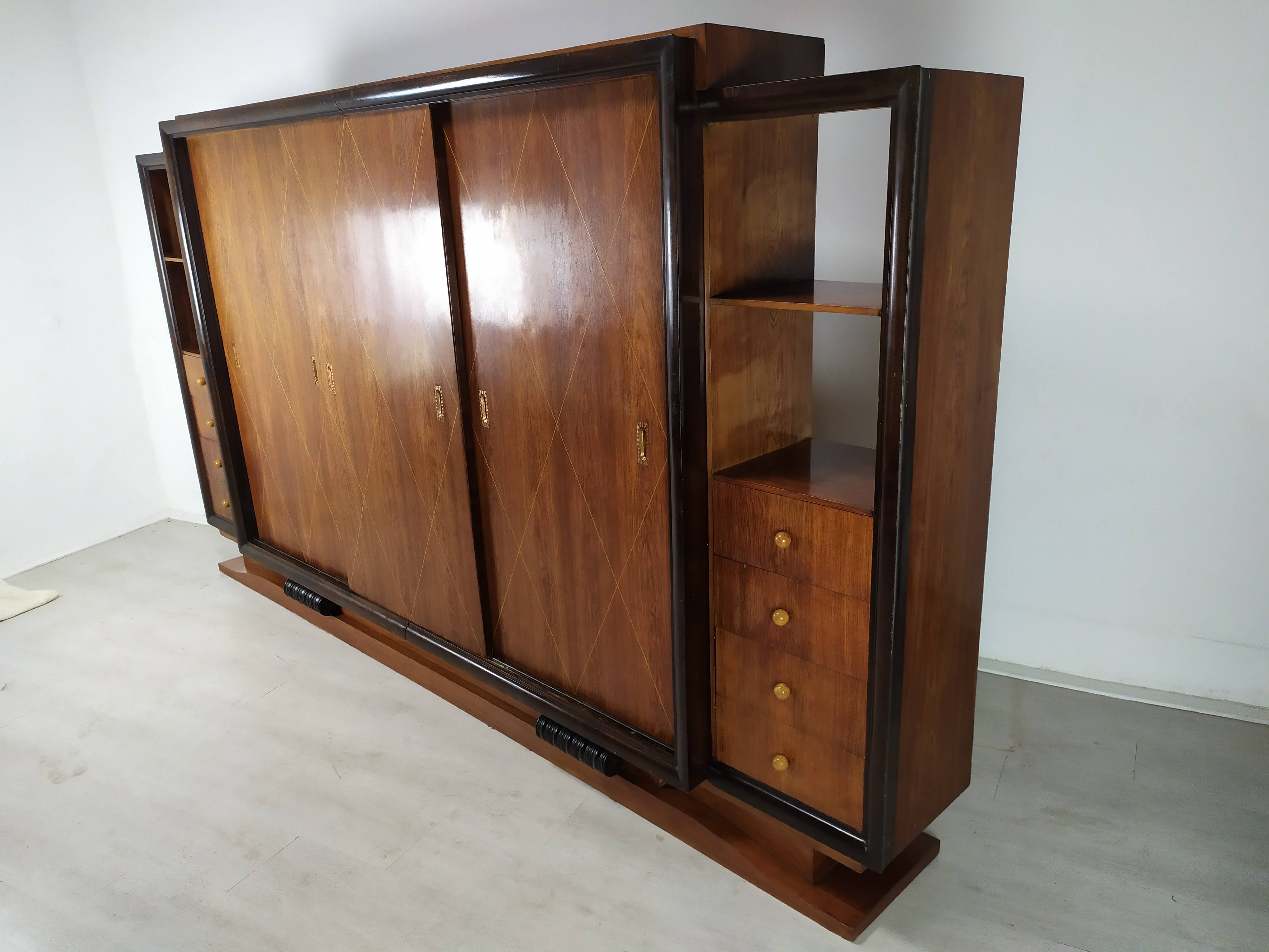 Art Deco library cabinet