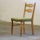 Chaises de salle à manger en chêne danois moderniste brutaliste des années 1960 dans le style de Henning Kjærnulf.